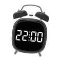 thumbnail image 3 of Reloj de despertador digital decoración del hogar de doble campana gran alarma de alarma de la para la mesa para dormitorios dormitorios habitaciones, 3 of 10