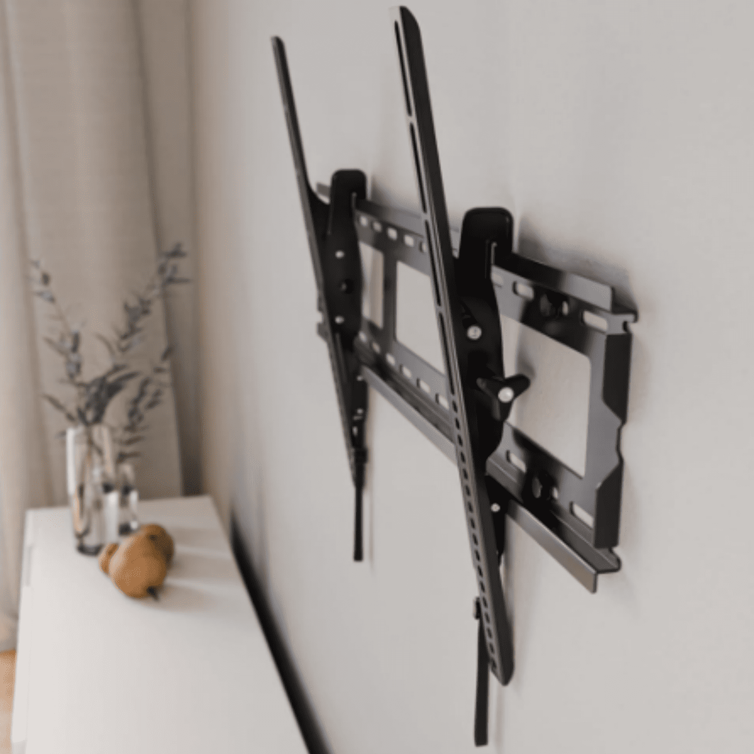 Universal Low Profile Tilt TV Wall Mount for 37" - 80" LED, LCD & Plasma TVs, Eliminates Glare with 10º of Tilt & Post-Install Adjustments - 3 Step Install