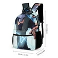 thumbnail image 2 of Anime Backpack Cool 17 Inch 3 Piece Set with Insulated Lunch Bag and Pencil Case, Bookbag Laptop Backpack Cartoon Durable Lightweight Casual Backpack, 2 of 8
