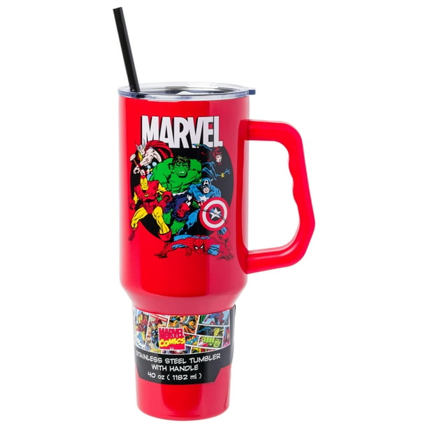 Vaso plateado Buffalo Marvel Avengers de acero inoxidable de 1,2 L