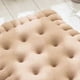 thumbnail image 3 of Soft Plush Chair Cushion - Thick and Comfortable Biscuit Shape Seat Pad for Office, Dining Room, Sofa (Beige, 40x45cm) Banmo, 3 of 5