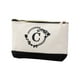 thumbnail image 1 of Initial Bolsa de Maquillaje Bolso de Mano Lienzo Impreso Inicial Bolsa de Maquillaje de la Mujer Bolsa de Llave Bolsa de Almacenamiento Adecuado para Todas las Niñas, 1 of 5