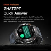 GPS Smartwatch, 1.39" Screen, Wireless Calls & Message Alerts, Voice Assistant, 100+ Sport Modes, 530mAh Battery, Built-in GPS Compass, Unisex Outdoor Fitness Watch