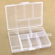 Yiexson Portable Plastic 6-Compartment Storage Container Small Case Box Z6S3