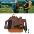 thumbnail image 3 of Organizador de la Bolsa de Herramientas de Cuero Portátiles de Cuero Con Vaina Multiártula para Acampar Actividades Al Aire Libre, 3 of 7