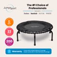 thumbnail image 2 of JumpSport 370 Home Gym 39" Heavy Duty Fitness Trampoline with 4-In-1 DVD, Black, 2 of 7