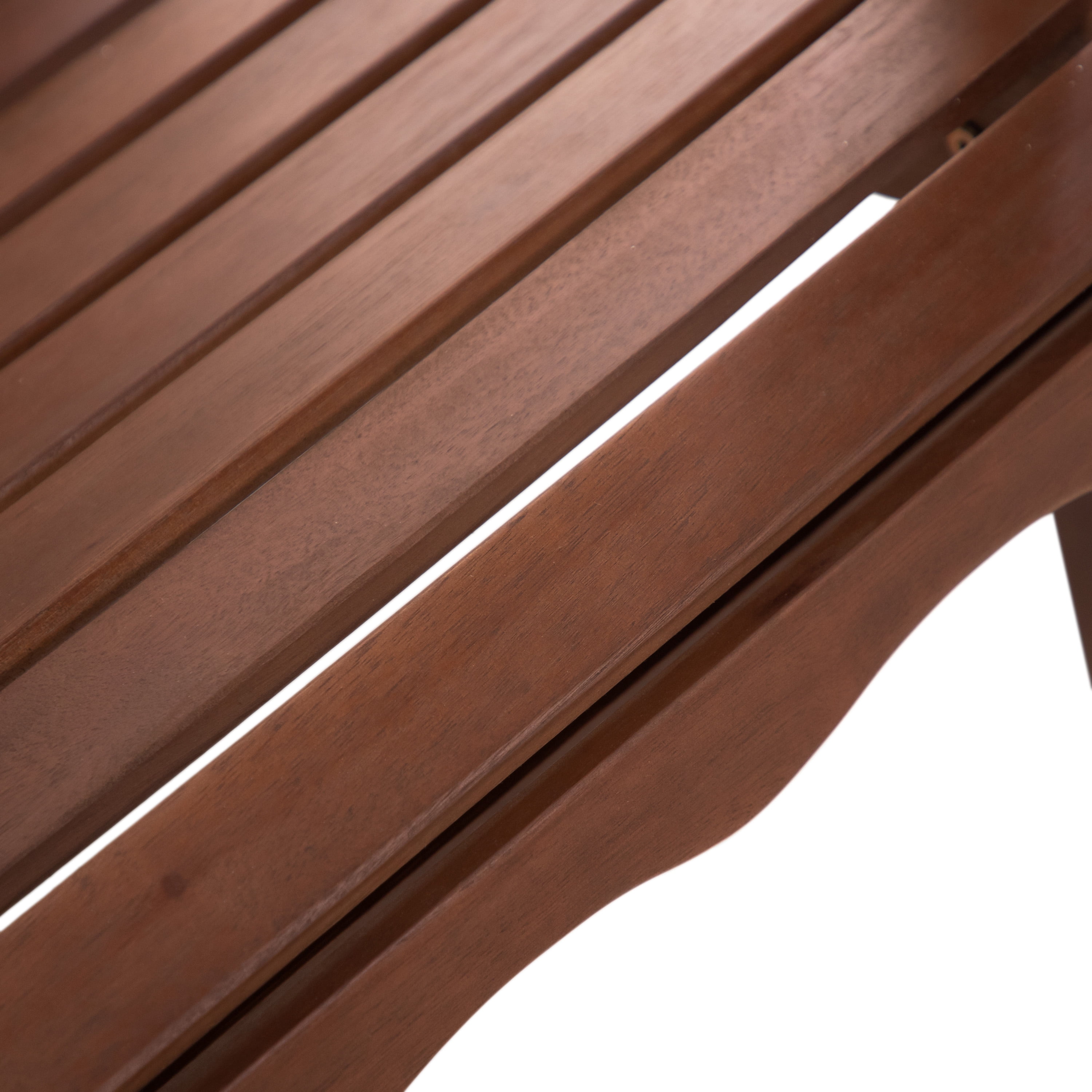 Furniture of America Taylor Wood Foldable Patio Adirondack Chair, Dark Brown