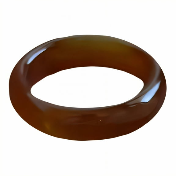 DESIGNICE Carnelian Plated Ring,Crisp Lines Rings for Men,Bare-Skin Touch Cute Rings,Red