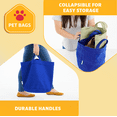 thumbnail image 2 of Coolaroo Dog Storage Toy Bin with Handles, 2 Pack Assorted Medium & Large Sizes, Aquatic Blue, 2 of 7
