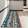 thumbnail image 4 of Multicolor Christmas Pattern Kitchen Rug Mat,Kitchen Runner Rugs Non Skid Washable,Decorative Kitchen Floor Mats for Kitchen,Sink,Laundry,17"X47", 4 of 5