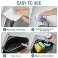 thumbnail image 2 of Cesta coladora de fregadero de acero inoxidable, cesta escurridora triangular para fregadero, colador de alimentos o estante de almacenamiento para cocina, baño, 2 of 5
