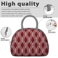 thumbnail image 2 of Geometric Plaid Lunch Tote – Abstract and Moroccan-Inspired Checkered Pattern, Insulated and Reusable Lunch Box with Fashionable Flair, 2 of 6