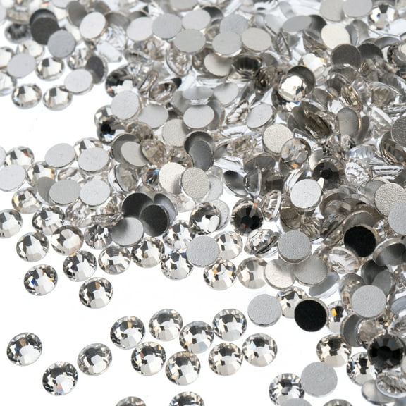 Crystal Lane DIY 432pcs ss12 (3mm) Crystal | Glass Round Flat Back Rhinestones