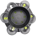 thumbnail image 4 of Juego de dispensador de vino de cristal hexagonal para fiestas y ferias con puntas y bandeja para copas de vino, medio, 4 of 5