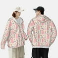 thumbnail image 4 of Saiise Rabbit Pattern Sun Protection Hoodie for Men and Women, Lightweight Quick-Dry Windproof with Hood and Zip-Medium, 4 of 7