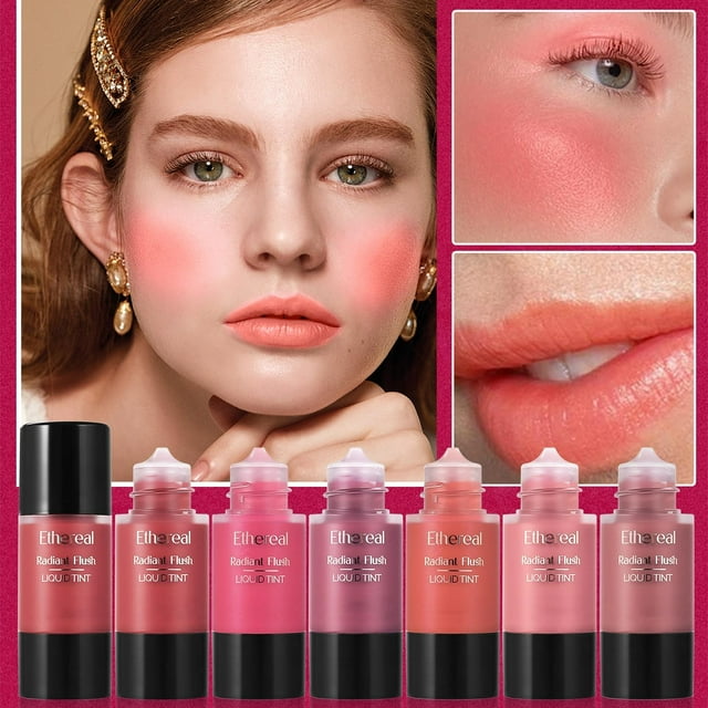 Big Savings! Dropper Liquid Blush 7 Color Optional Natural Brightening Rouge 11ml Clearance Sales Today Deals Prime