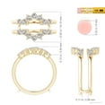 thumbnail image 6 of ANGARA Natural Diamond Sunburst Engagement Ring Wrap in 14K Yellow Gold for Women (Size-2.6mm| Color-I-J| Clarity-I1-I2) | April Birthstone, Anniversary, Jewelry Gift for Women | Natural Diamond Ring, 6 of 11