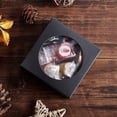 thumbnail image 5 of 24Pcs Kraft Paper Boxes with Clear Window 3x3x1.2 Black Kraft Gift Packaging Boxes, 5 of 9