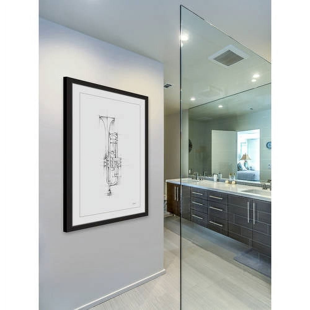 Marmont Hill "Trumpet Sketch" Framed Painting Print