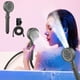thumbnail image 5 of Juego de ducha de mano de alta presión | Cabezal de ducha tipo lluvia con 8 modos de rociado y manguera de acero inoxidable de 78 pulgadas con soportes ajustables | Mejora de baño para baja presión, 5 of 8