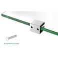 thumbnail image 2 of Mount-It! Corner Glass Shelf with Chrome Rail | 22 LB Capacity, 2 of 5