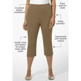 thumbnail image 6 of Catherines Women's Plus Size Suprema Elastic Waist Capri Pant (Petite Available), 6 of 6