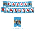 thumbnail image 2 of Roblox birthday party decoration set, equipped with Happy Birthday banners, latex balloons, Cake toppers/Supercake toppers/Hanging vortexes supplies, 2 of 6