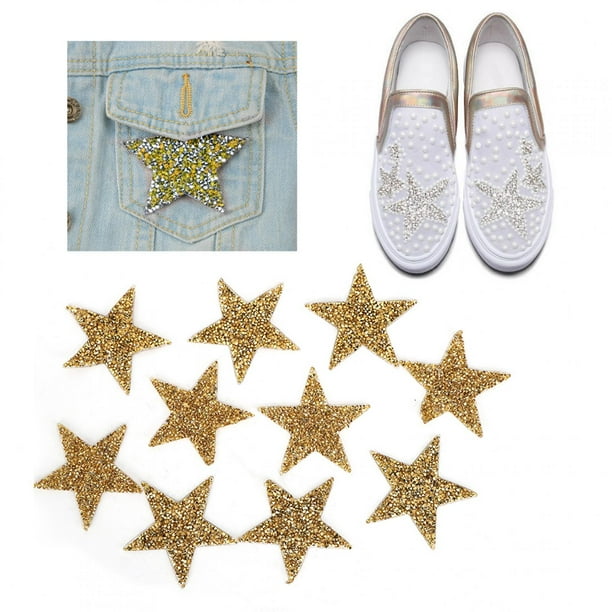 Pegatinas de Diamantes de Imitación Jadeshay Forma de Estrella 10 Unidades