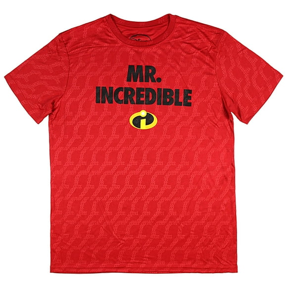Disney Incredibles T-shirt Athlétique en Polyester pour Hommes Mr. Incredible (Petit)