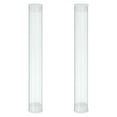 thumbnail image 1 of Uxcell Clear Rigid Tube Plastic Tubing with End Caps, 120mm Length, 15mmx16mm, 1 of 2