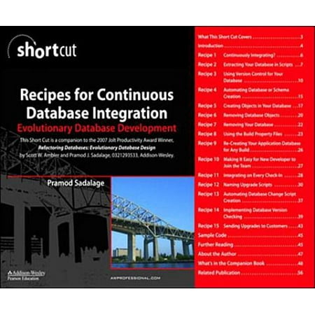 Recipes for Continuous Database Integration -