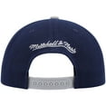 thumbnail image 4 of Men's Mitchell & Ness Gray/Navy Georgetown Hoyas Sharktooth Snapback Hat, 4 of 5