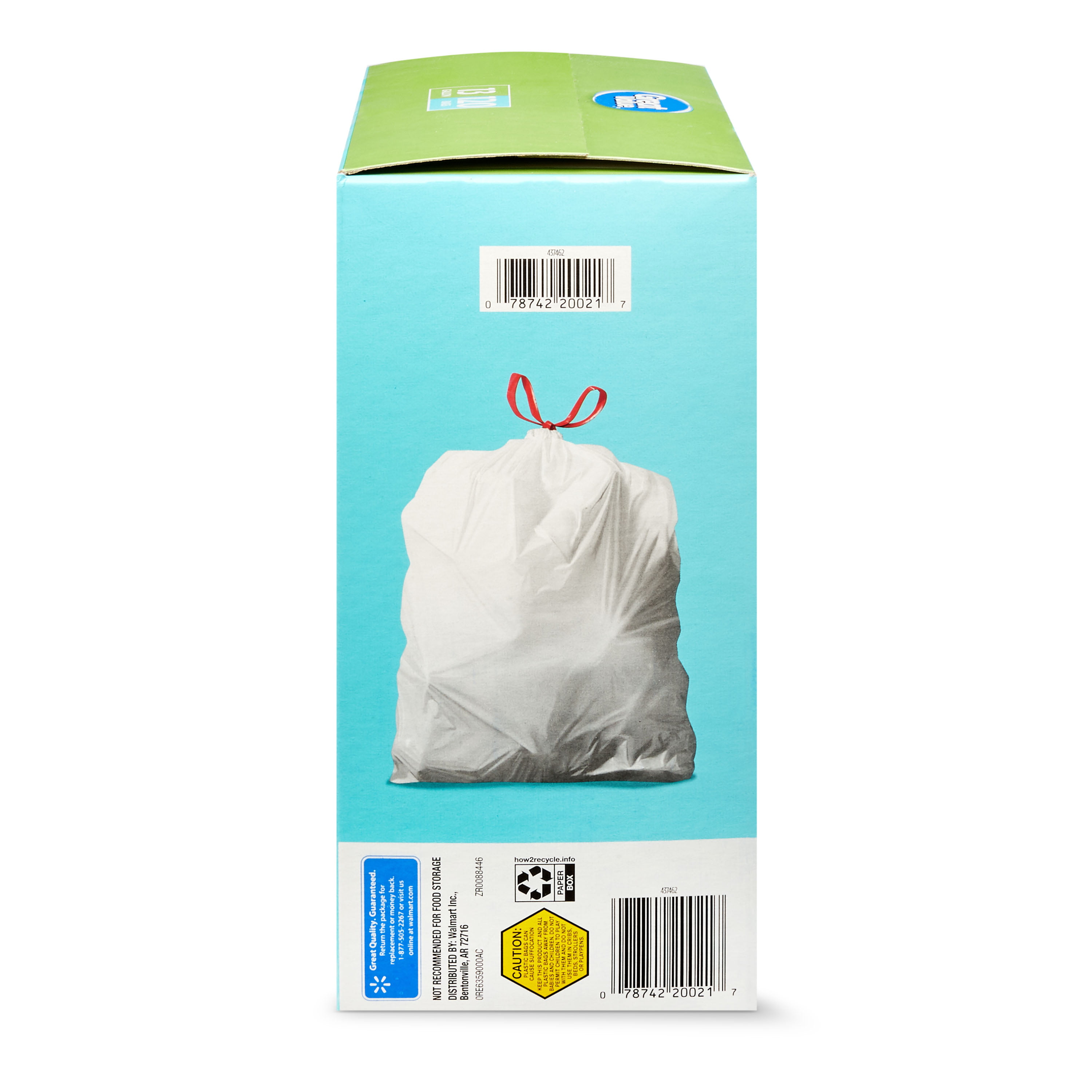Tall Kitchen 30 Gal. 1.1 Mil Drawstring Kitchen Trash Bags Triple Ply  Fortified, Eco-Friendly (Pack of 25)