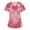 0-vermilion, variant on Valentine's Day Working Uniform for Women Love Heart Printed V-Neck Breathable Workwear Shirt Short Sleeve Professionals Soft Stretch T-Shirts with Pockets multicolor X-Large