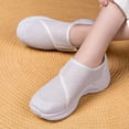 thumbnail image 6 of Women's Plus Size Breathable Mesh Slip-On Sneakers with Adjustable Strap, Lightweight Comfortable Casual Shoes, Footwear for Everyday Walking and Summer Activities White 36, 6 of 8