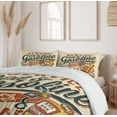 thumbnail image 6 of Ambesonne Vintage Trucks Duvet Cover Sets, Grunge Gasoline Art, 2-King, Champagne Multicolor, 6 of 7