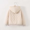 thumbnail image 6 of Curuila Child Toddler Girls Coat With Zipper Long Sleeve Solid Color Hooded Fleece Jacket For Girls Winter Warm Fashionable Outerwear Size 9-10 Years, 6 of 7