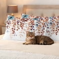 thumbnail image 3 of Brown Eucalyptus Fall Outdoor Waterproof Pillow Covers, Botanical Weeping Leaves Pastoral Decorative Rectangle Throw Pillowcase Sofa Cushion Sham for Patio/Couch/Chair, 20"x12" 2 Pack, 3 of 8