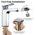 thumbnail image 3 of Aquaterior Modern 1 Hole Bathroom Faucet Vanity Sink Wash Basin DIY Kitchen CHR, 3 of 10