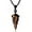 E-Tiger Eye Stone, variant on Healing Crystal Stone Pointed Necklace Adjustable Black Rope Natural Gemstone Pendant Necklaces Jewelry for Men Women