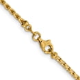 thumbnail image 3 of 14K Yellow Gold Franco Chain Styles Necklace 2.1 mm D/C Open 18 inch, 3 of 4