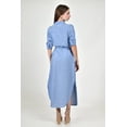 thumbnail image 3 of Vestido largo a rayas Roman Fashion /Juvenil, 1765-1 (Azul marino) azul marino G, 3 of 4