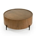 thumbnail image 2 of Butler Tori Brown Wood Round Coffee Table, 2 of 7