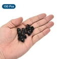 thumbnail image 4 of Uxcell 150pack Tapa de Tuerca Hexagonal, Tapa de Protección de Tuerca de Plástico Negro M4 para Tornillos Hexagonales, Tornillos, 4 of 6