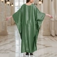 thumbnail image 4 of Women Swimsuit Cover Up V Neck Batwing Sleeve Plus Size Beach Kaftan Dresses Beach Swimwear, 4 of 6