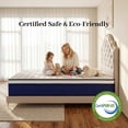 thumbnail image 5 of 10" Queen Hybrid Mattress in a Box, Memory Foam & Individual Pocket Coils, Knitted fabric, Medium Firm, Cooling, Motion Isolation, Pressure Relief, 5 of 9