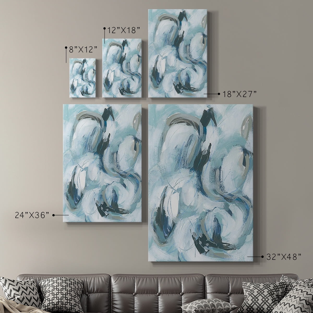 Fluid Receptor II Premium Gallery Wrapped Canvas - Ready to Hang