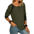 thumbnail image 3 of Sexy Dance Baggy Casual Blouse Tops Shirt for Women Ladies Fall Long Sleeve Henley Crew Neck Holiday Casual Print Tunic Loose Casual Tee Tops Pullover Size S-3XL, 3 of 6