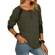 thumbnail image 3 of Mujeres Henley Camisas Casual V Cuello Blusa Manga Larga Pullover Túnica Tops, 3 of 5