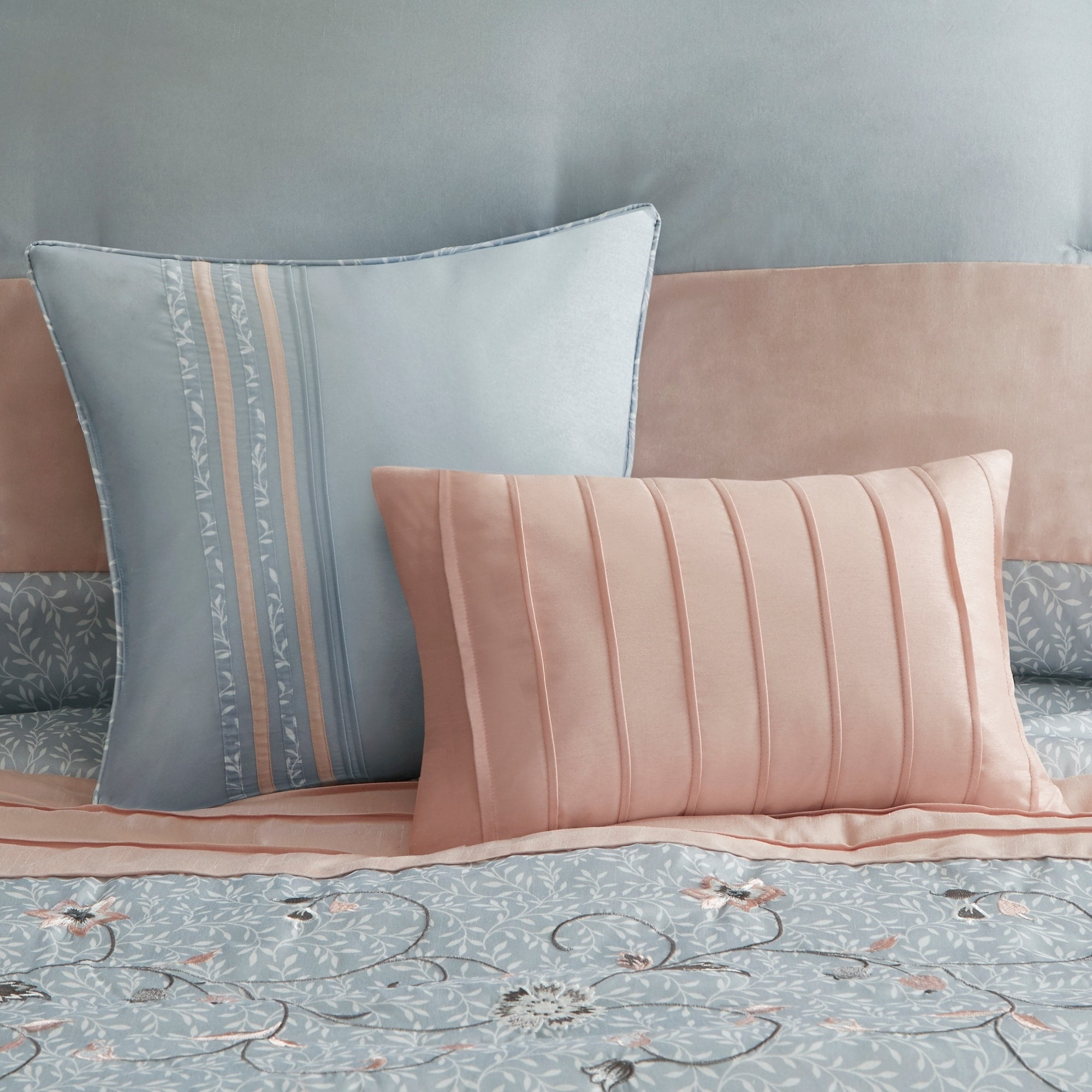 Madison Park Belle Embroidered 7 Piece Comforter Set Walmart Com